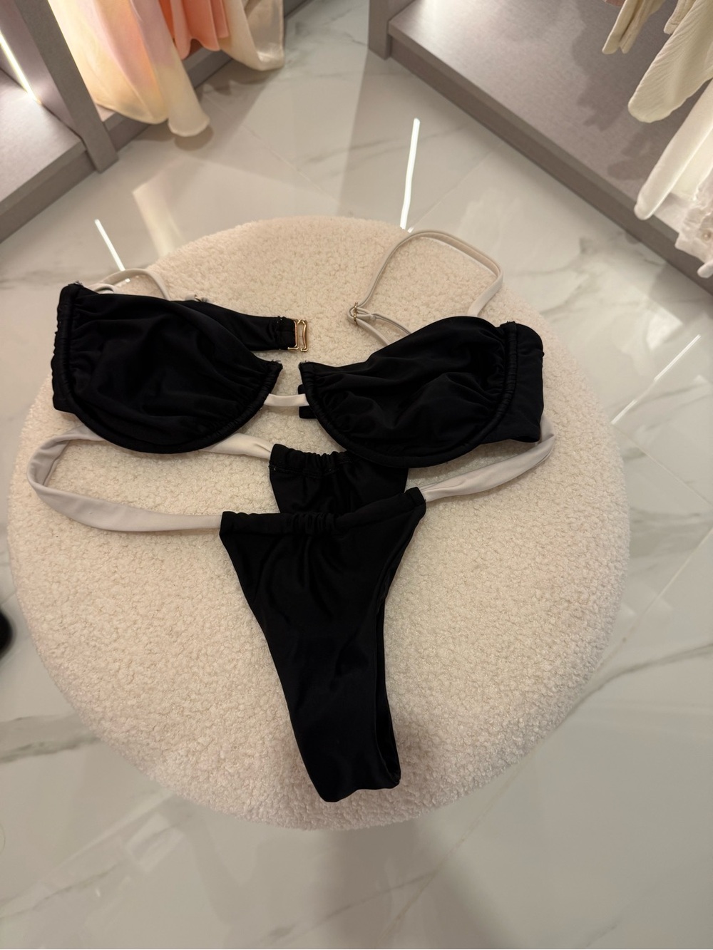 Pcheebum Black Two-Piece Bikini Set
